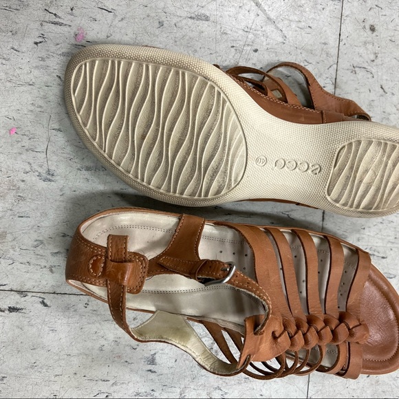 Ecco ladies sandals brown - Picture 4 of 8